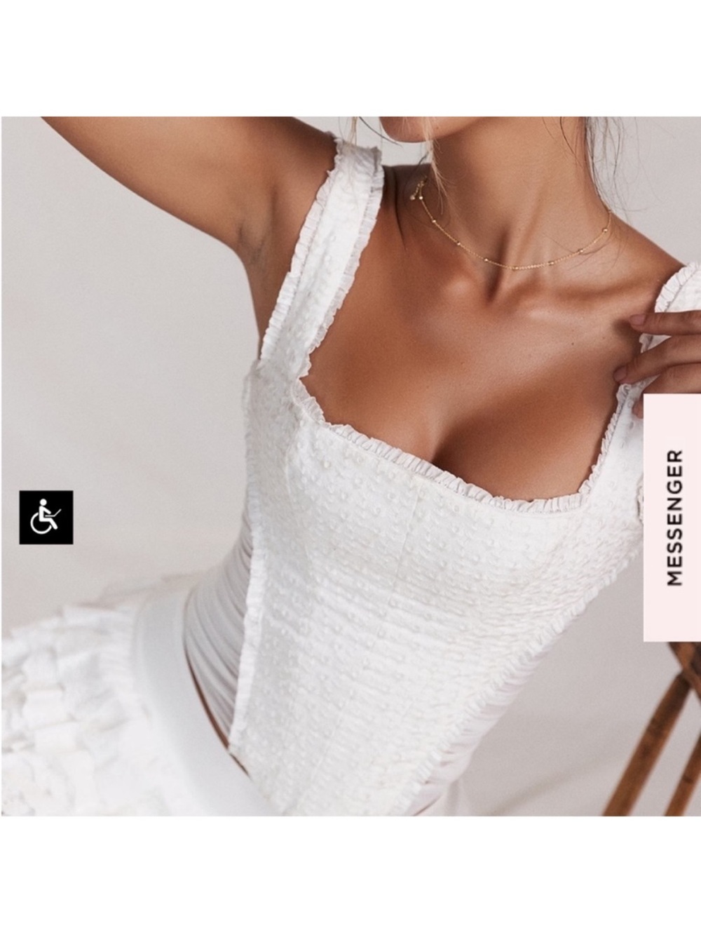 ❤️‍🔥Firm Price❤️‍🔥House of CB Catalina White corset - Picture 11 of 13